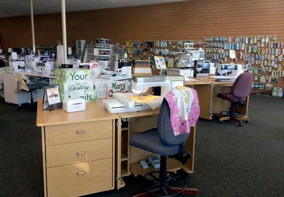 sewing and embroidery machines at Meissner Sewing in Folsom