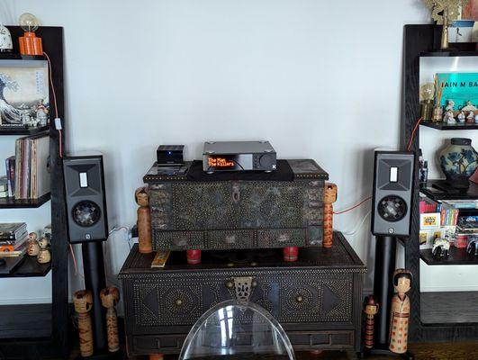 The forte pre amp and speakers