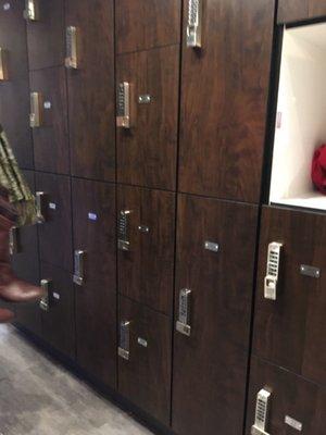 Lockers with self code locks