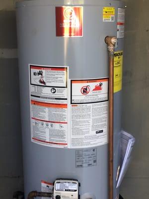 New water heater install