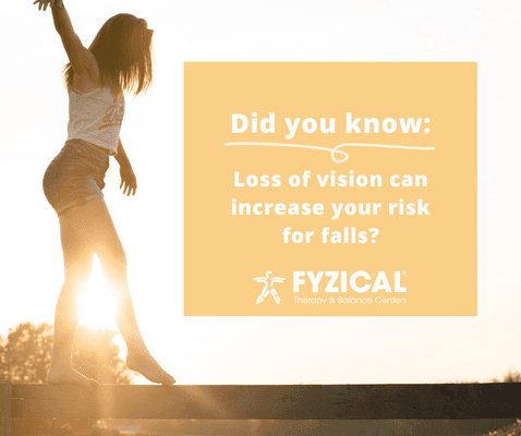 In any given year, approximately 30% of adults over age 65 will fall. Having impaired vision more than doubles this risk.