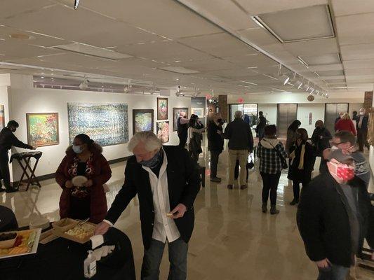 "When Nature Speaks" reception for Karen LaValley and Kirsten Bowen at Schumacher Gallery.