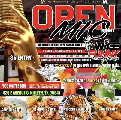 Open Mic 1st and 3rd week of every month