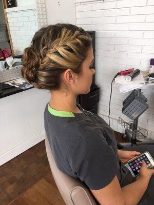 Beautiful updo and makeup! For any occasion!