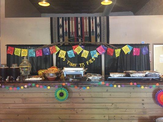 Fiesta themed engagement party