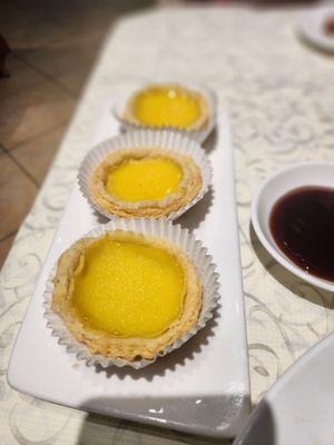 Not as flaky egg tarts