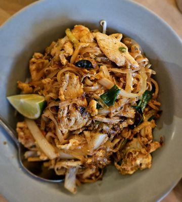 Pad Kee Mao (with chicken), $16