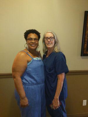 Thank you Pacific Plastic Surgery. Dr. Bradley Mudge and the entire staff. This is Carol my tattoo artist in Newport.