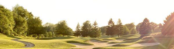 No. 4 par three and intimidatingly large green side bunker protecting a very narrow green.