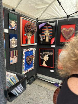 Pencil art - a very cool booth!