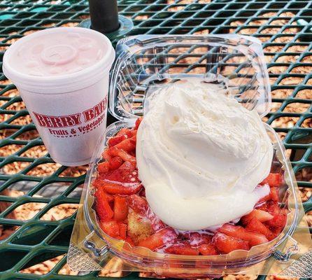 Strawberry Shortcake and Milkshake