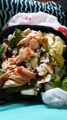 Pecan Chicken salad with Pomegranate dressing