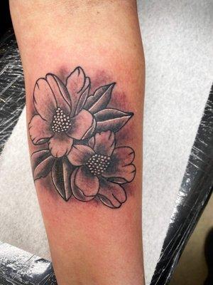 Floral tattoo