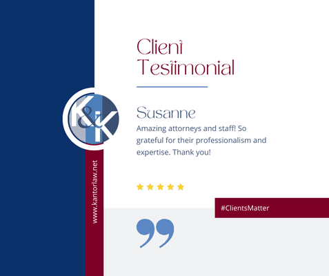 Client testimonial