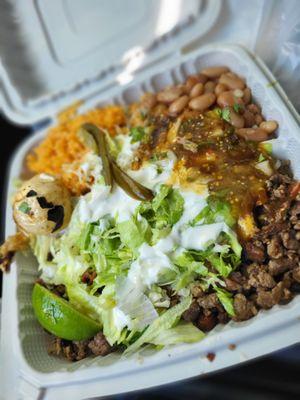 Asada plate comes with tortillas too.