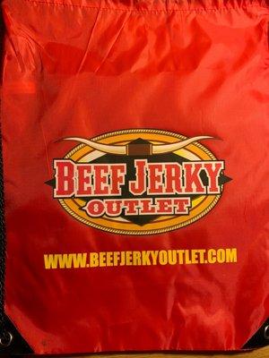 I got there Backpack and 10 Percent OFF Our Purchase by joining their Rewards Program! WWW.BEEFJERKYOUTLET.COM