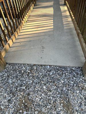 The ramp to my cabin