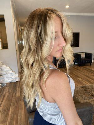 Balayage and cut