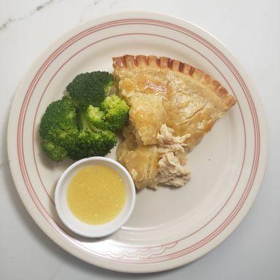 Slice of Chicken Meat Pie