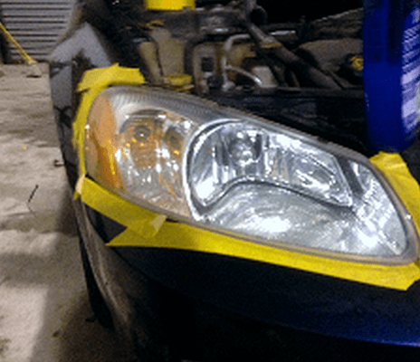 After headlight restoration