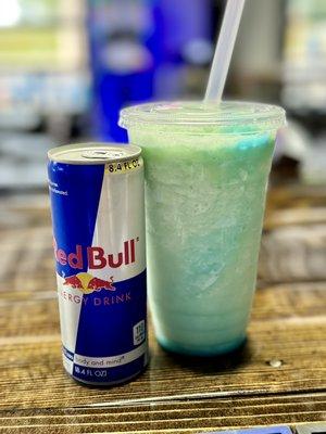 Blended tropical Red Bull mixer