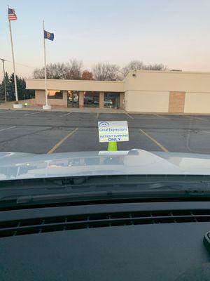 Parking spaces for patients