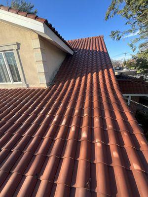 Gorgeous red Spanish tile roof.