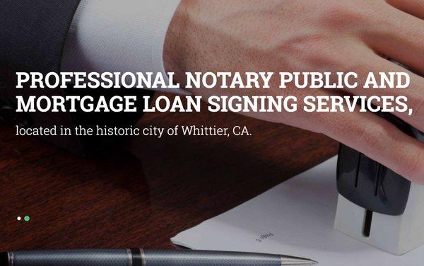 We offer professional Notary Services. Call or stop by today!