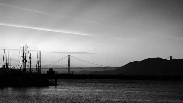 The city from the Pier. Be sure to take that walk down the Pier. Walk and walk until you can look back. The Marina and Golden Gate.