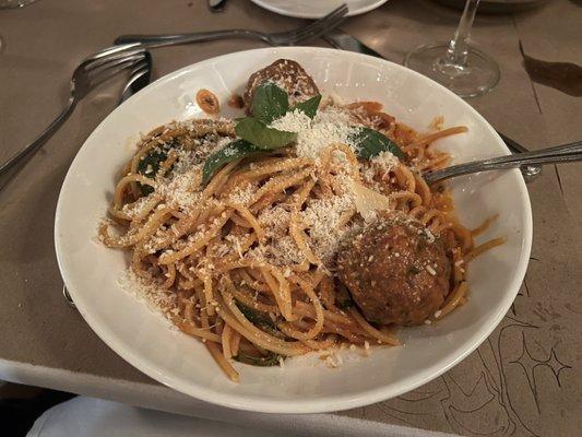 Spaghetti and Meatballs