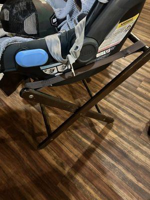 Stool for baby car seat to sit at table