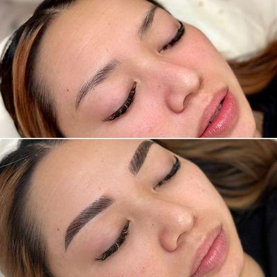 Brow lamination & tint