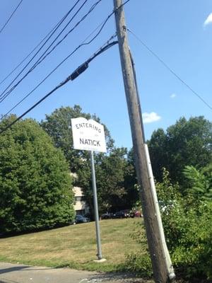 Town Of Natick -- Entering Natick, Route 30, Cochituate Road, Natick