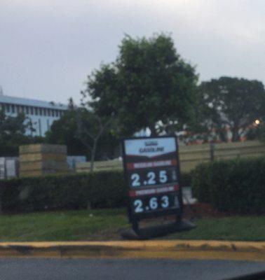 Costco gas- $2.25