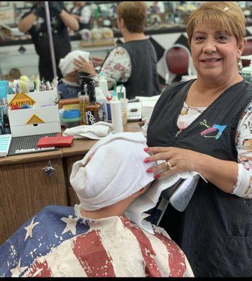 Traditional hot towel shaves