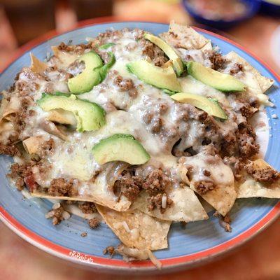 Nachos con carne