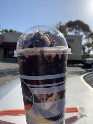 Chocolate Frosti Milk with boba