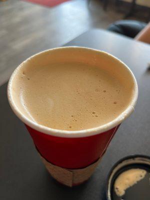 PERFECT foam. Hazelnut latte