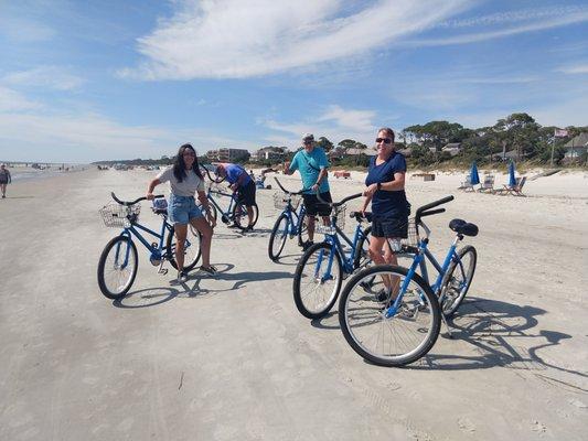 LOVED riding our Breeze Bikes on the beach. In fact, my sister insisted we get another 2 bikes from our original 4 requested.