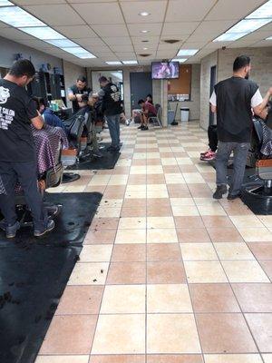 Barber shop/waiting Area