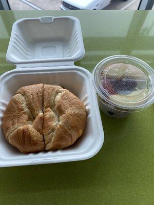 Sunshine Breakfast Croissant with Fruit