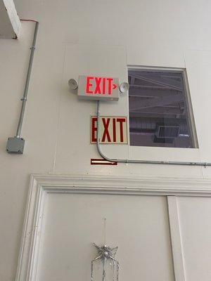 New replace exit lights