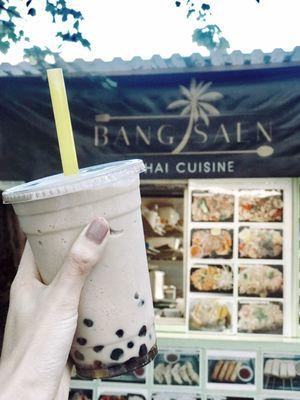 A blended original milk tea