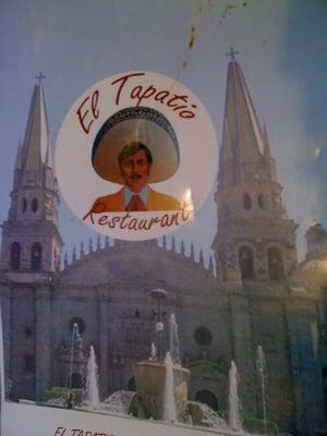 The sign floats mystically mid-air above the church