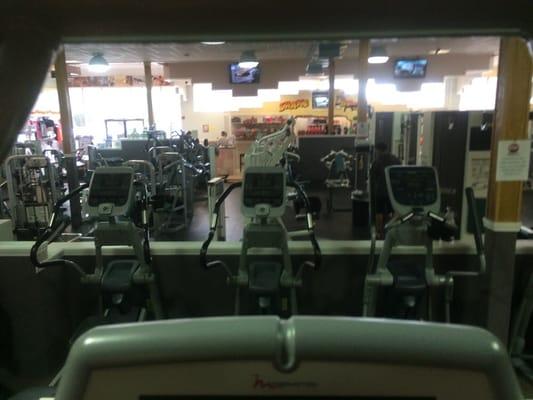 View from the cardio machines