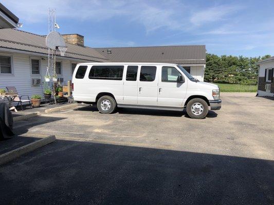 Parking for a 15 passenger Van