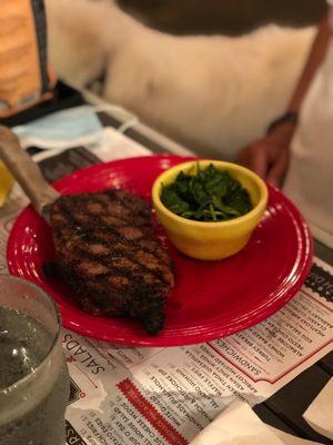 All Natural 12 oz Ribeye Steak & Fries