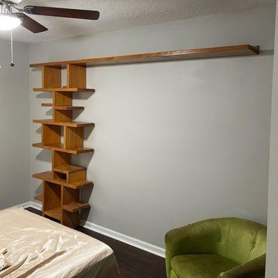 Custom shelving installation