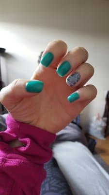 Gel manicure with design #2