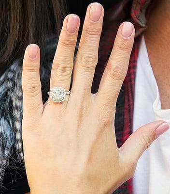 "The Nia Ring" for Miss USA 2014, Nia Sanchez.  Designed by Peter Young of INTA Gems & Diamonds.